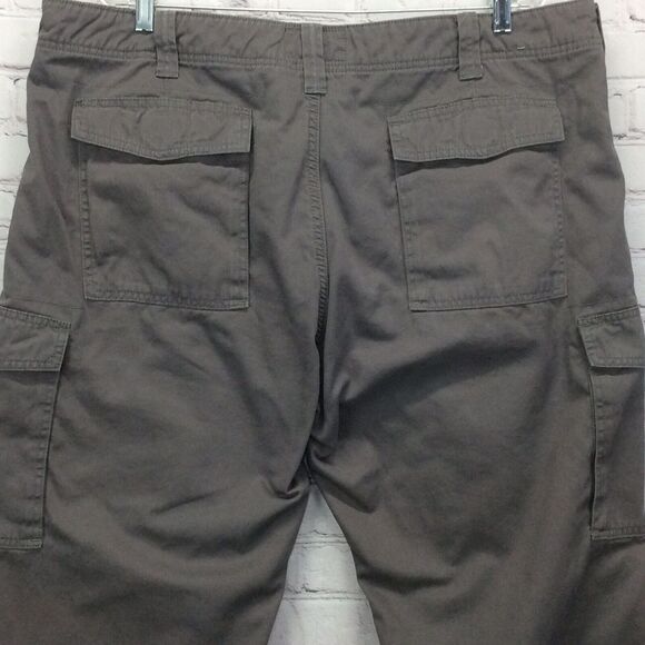 Red Head Flannel Lined Cargo Pants Men 44x30 Gray Straight Leg Outdoor Workwear - Picture 6 of 11